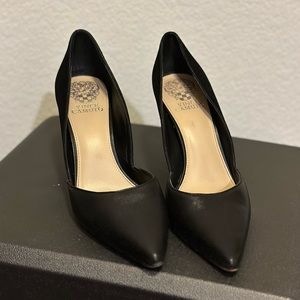 Black, Vince Camuto, 3 inch heel pumps